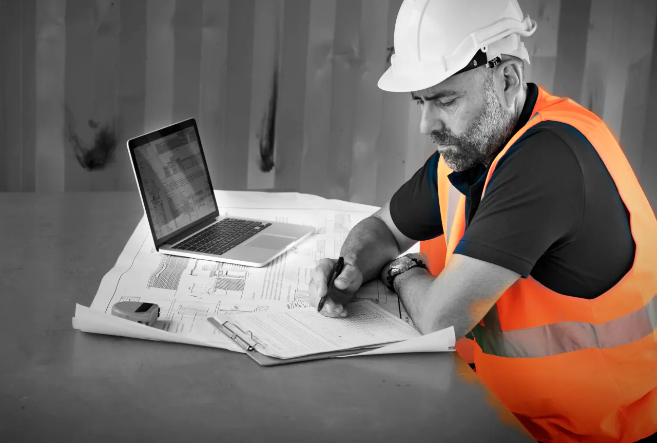 Subcontractor reviewing their orders and invoices in the Unibuild portal