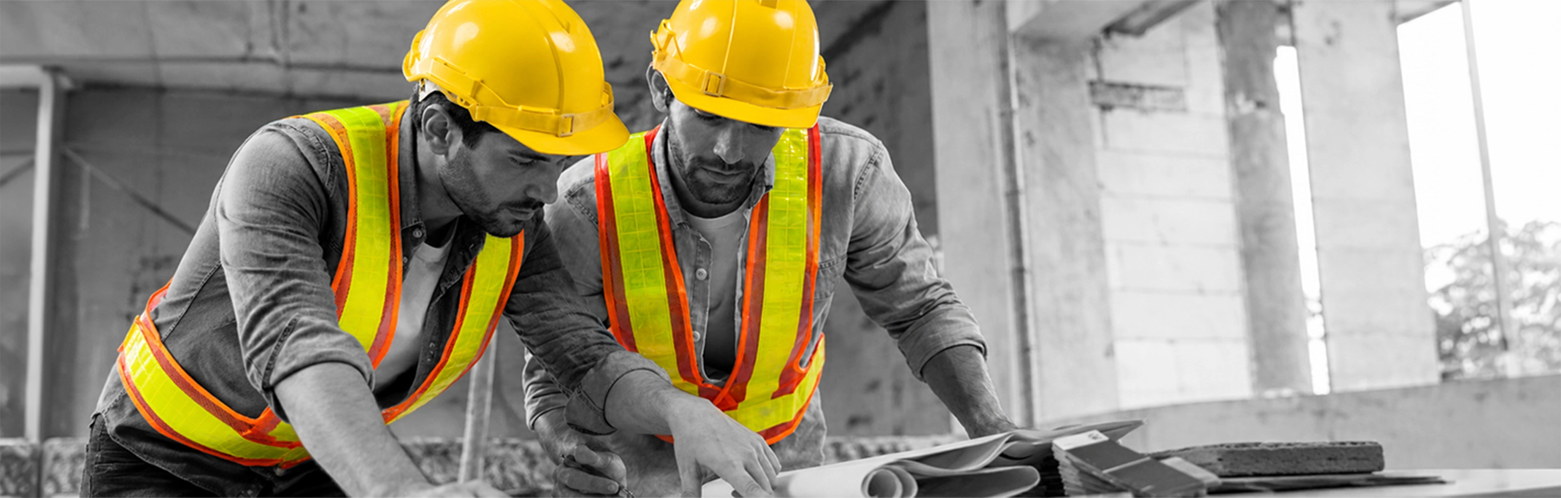 Construction worker on a UK site