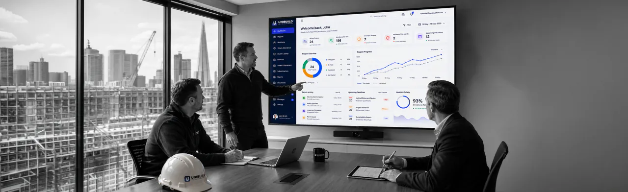 Purchase orders going live in a running construction business